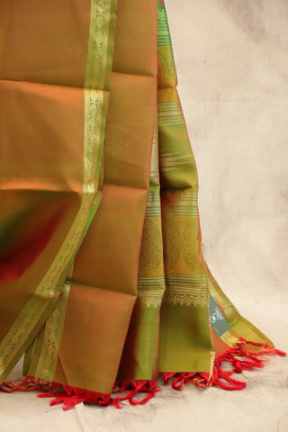 Green Kanjeevaram Silk Saree-SRGKSS42