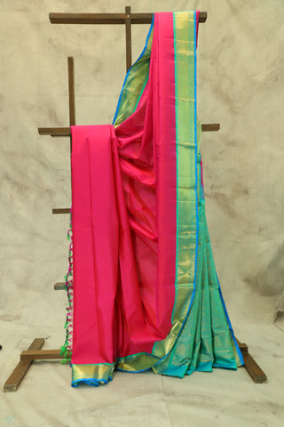 Rani Pink Kanjeevaram Silk Saree-SRRPKSS158