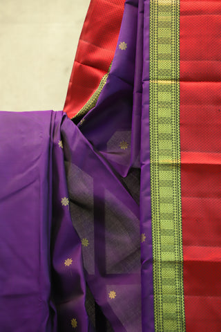 Purple Kanjeevaram Silk Sraee-SRPKSS140