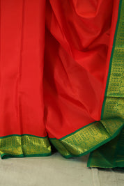 Red Kanjeevaram Silk Saree-SRRKSS137