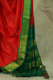 Red Kanjeevaram Silk Saree-SRRKSS137