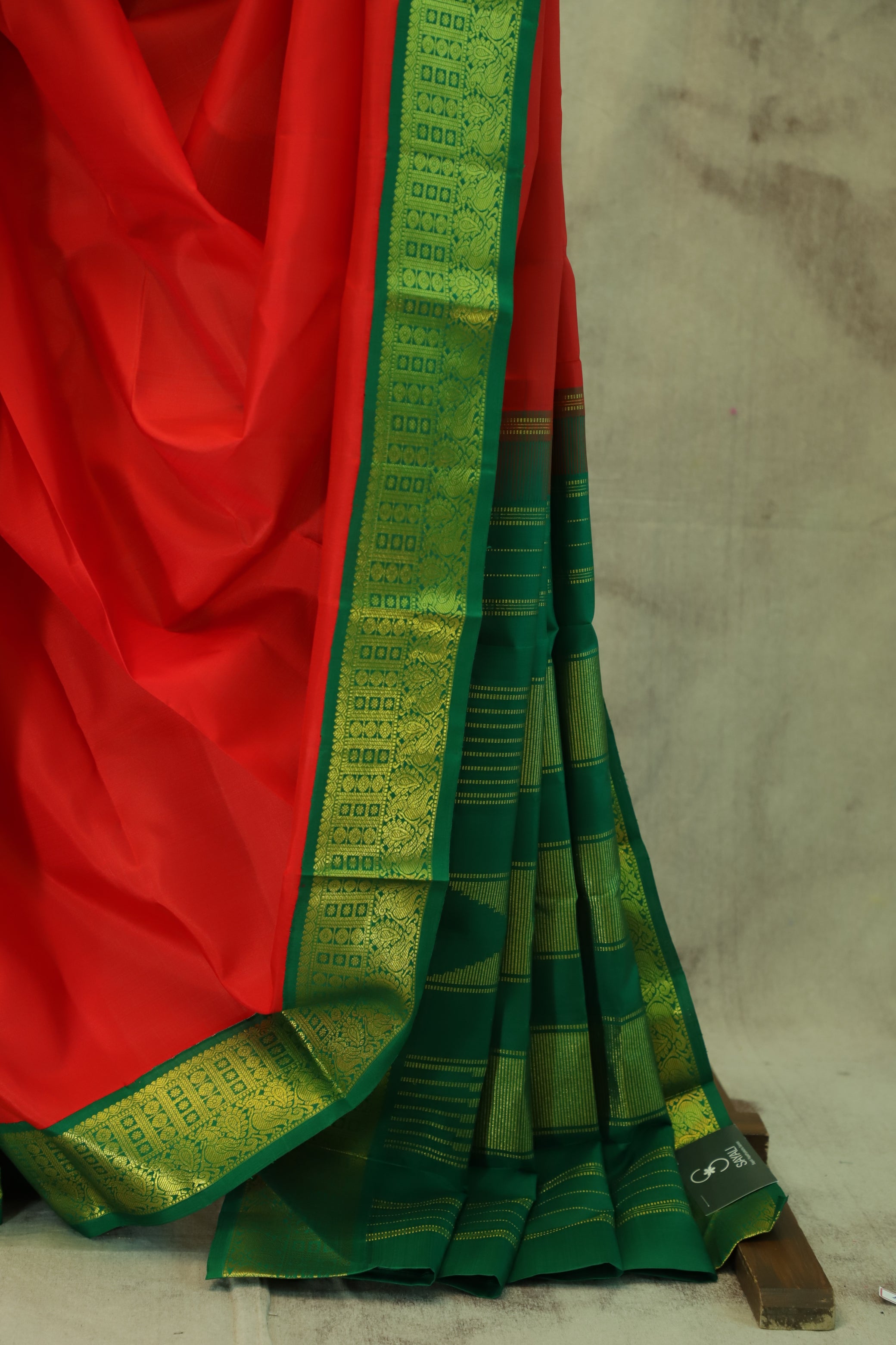 Red Kanjeevaram Silk Saree-SRRKSS137