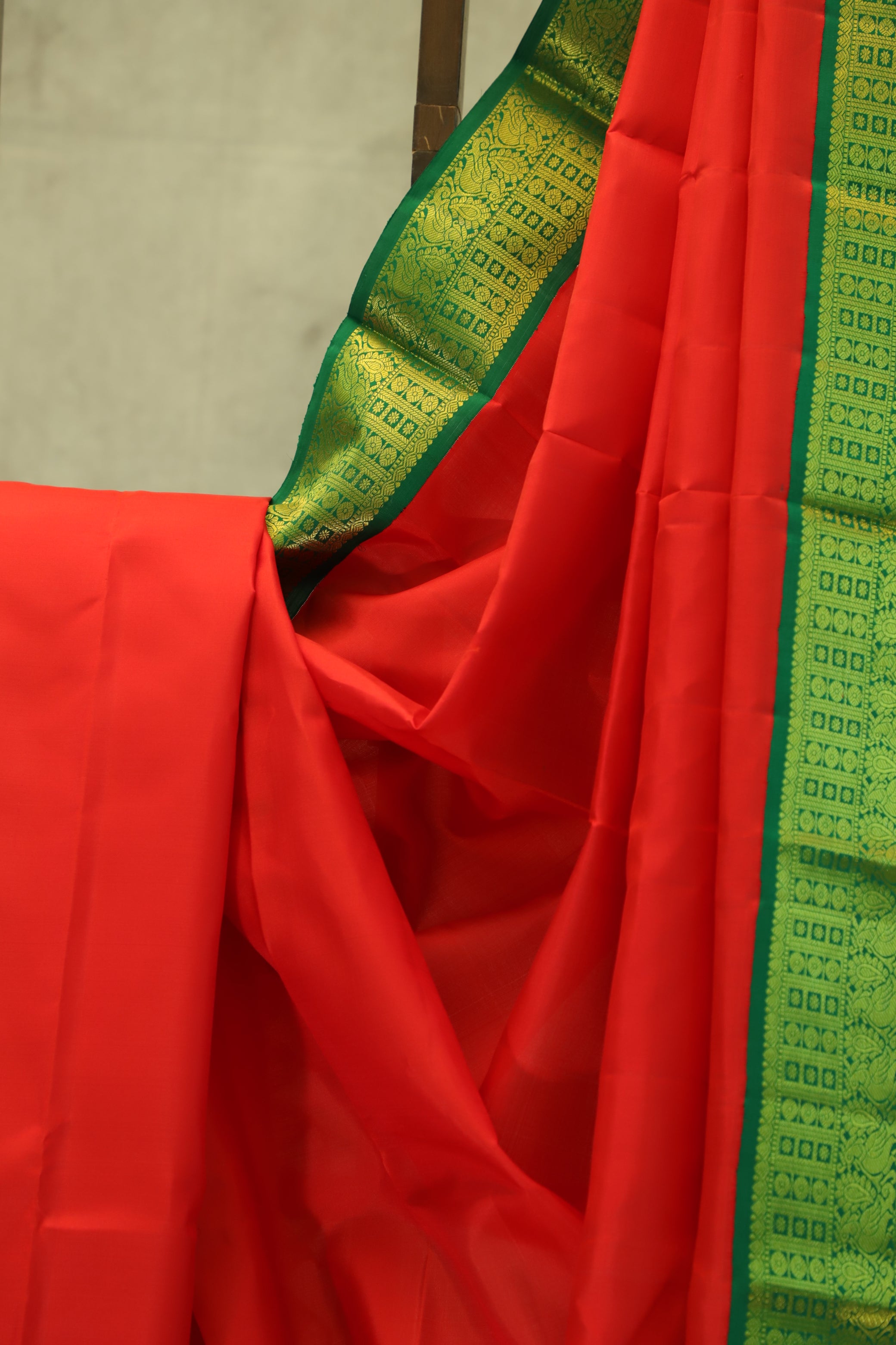Red Kanjeevaram Silk Saree-SRRKSS137