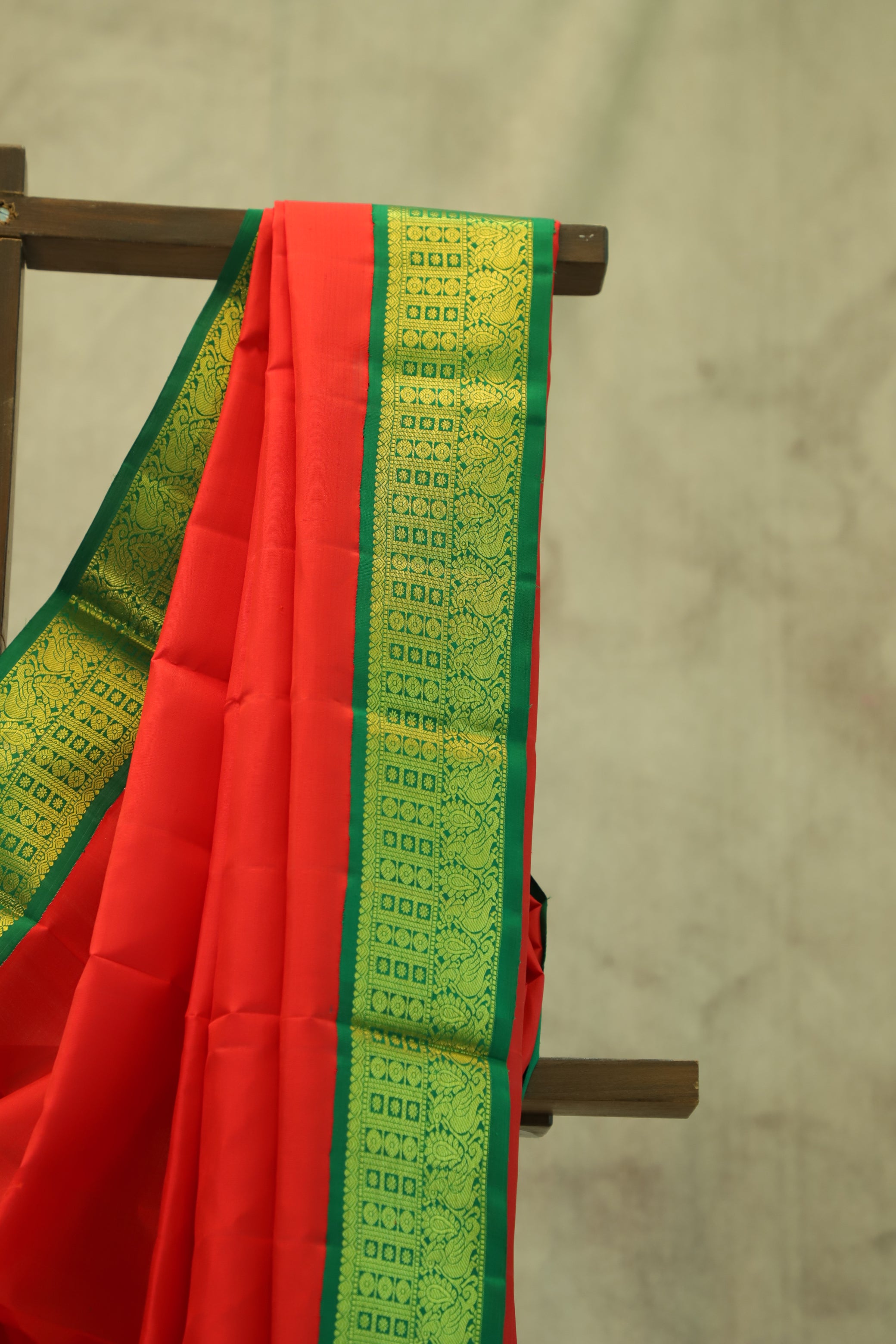 Red Kanjeevaram Silk Saree-SRRKSS137