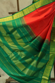 Red Kanjeevaram Silk Saree-SRRKSS137