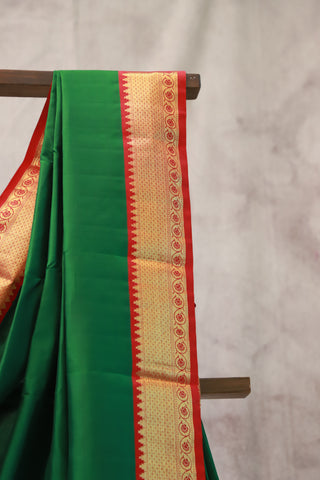 Green Kanjeevaram Silk Saree-SRGKSS179