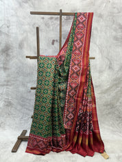 Green Rajkot Patola Silk Saree-SRGRPSS103