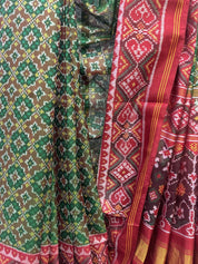 Green Rajkot Patola Silk Saree-SRGRPSS103