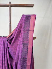 Lilac HBP Mangalgiri Cotton Saree - SRLHMCS030