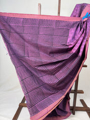 Lilac HBP Mangalgiri Cotton Saree - SRLHMCS030