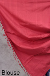 Purple Pochampalli Cotton Ikat Saree - SRPPCIS52EX