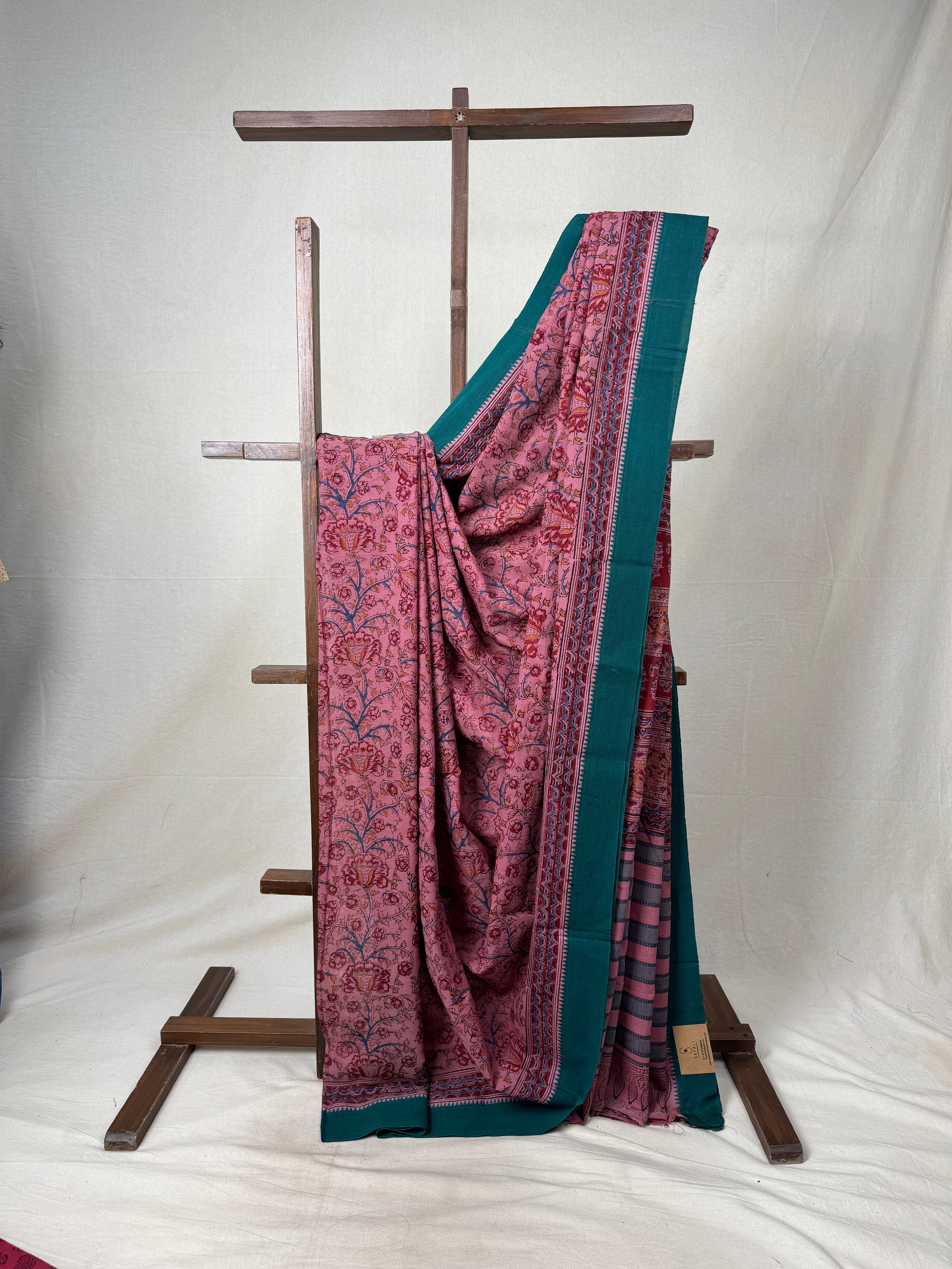 Lilac HBP Mangalgiri Cotton Saree - SRLHMCS032