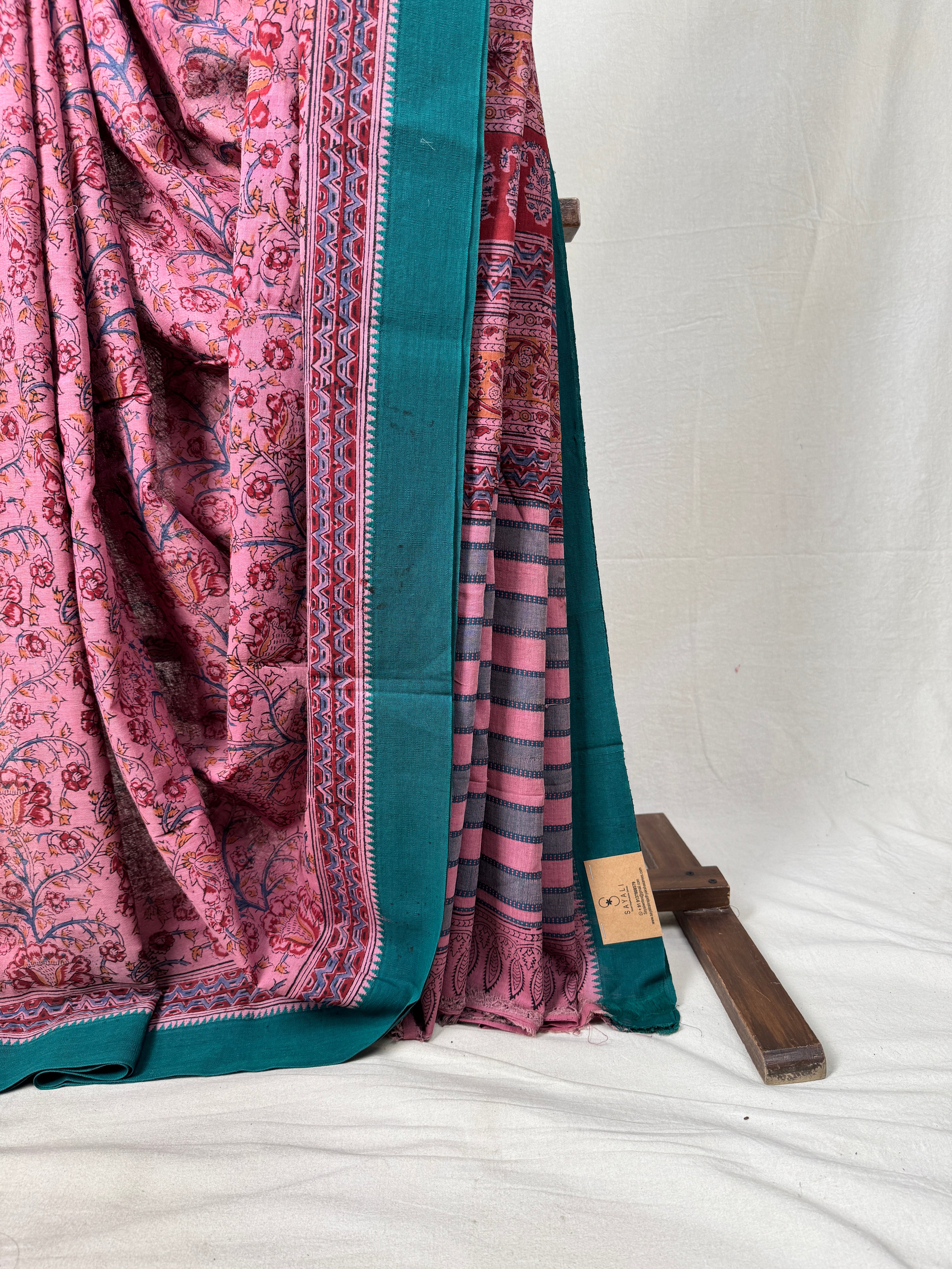 Lilac HBP Mangalgiri Cotton Saree - SRLHMCS032