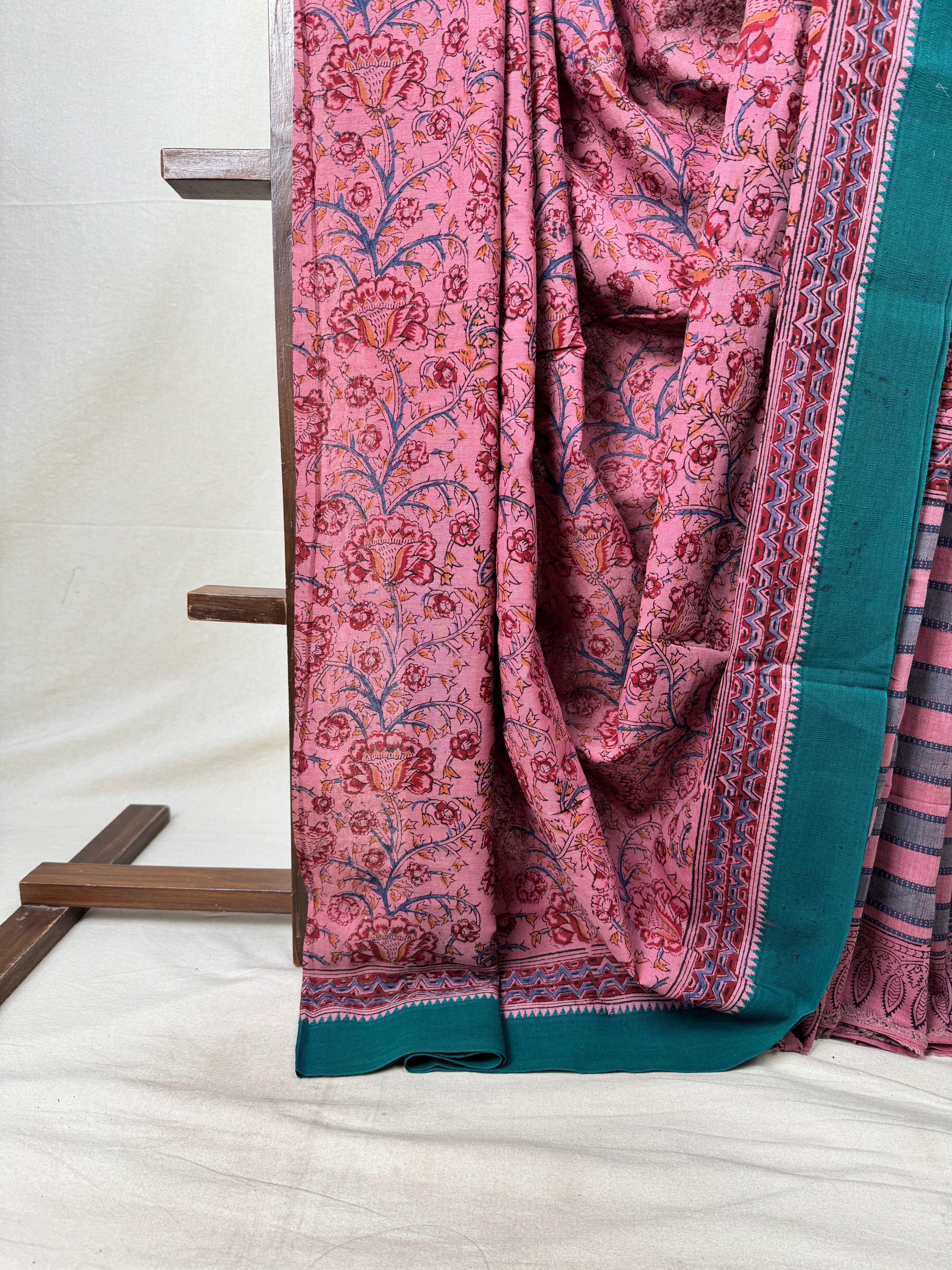 Lilac HBP Mangalgiri Cotton Saree - SRLHMCS032