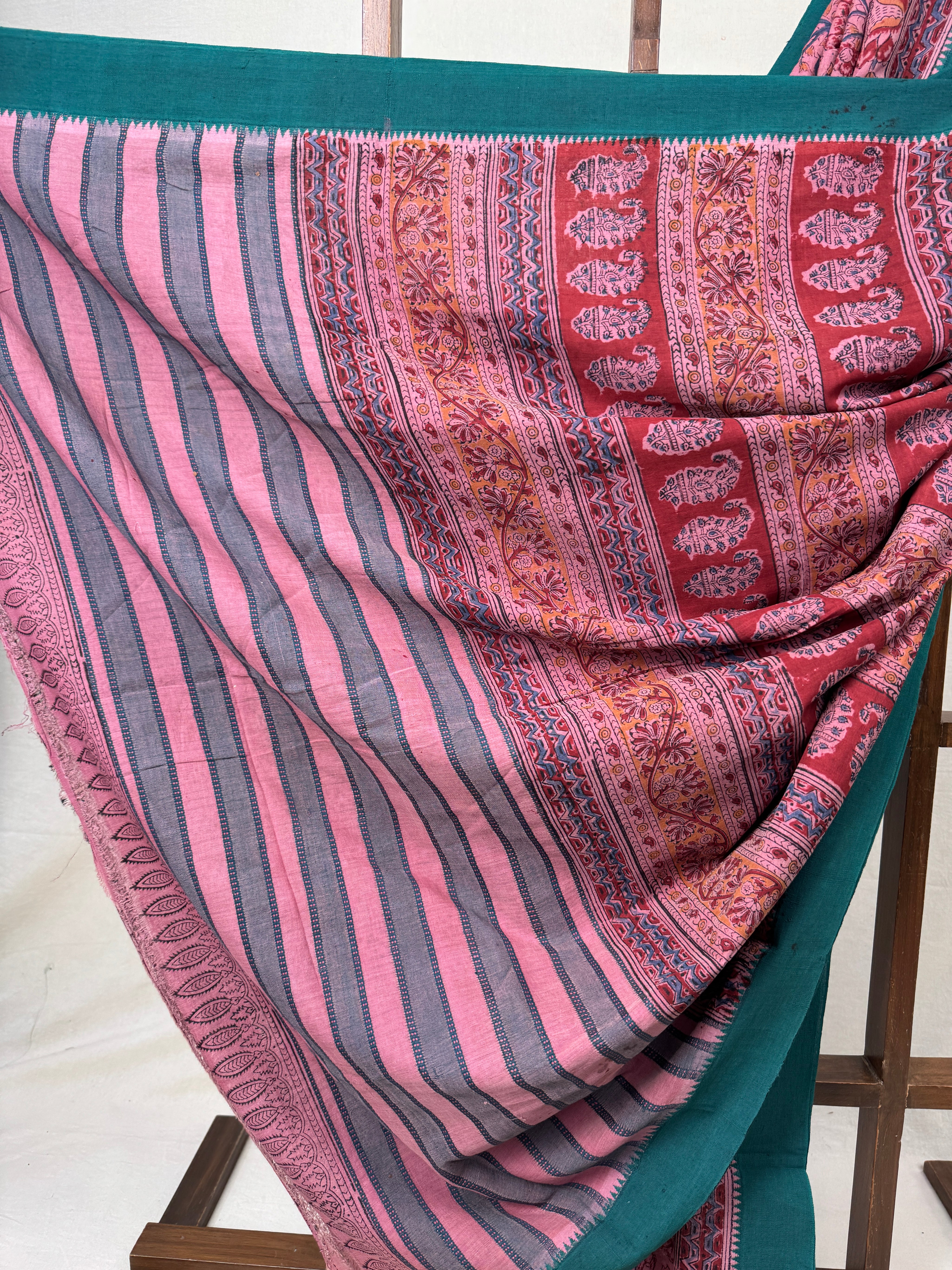 Lilac HBP Mangalgiri Cotton Saree - SRLHMCS032