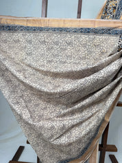 Black Beige  HBP Mangalgiri Cotton Saree - SRBBHMCS016