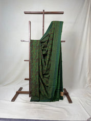 Green HBP Mangalgiri Cotton Saree - SRGHMCS004