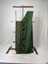 Green HBP Mangalgiri Cotton Saree - SRGHMCS004