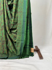 Green HBP Mangalgiri Cotton Saree - SRGHMCS004