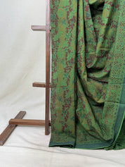 Green HBP Mangalgiri Cotton Saree - SRGHMCS004