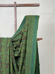 Green HBP Mangalgiri Cotton Saree - SRGHMCS004