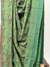Green HBP Mangalgiri Cotton Saree - SRGHMCS004