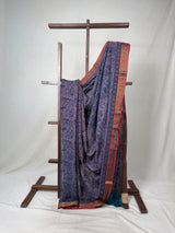 Pink Gray HBP Mangalgiri Cotton Saree - SRPGHMCS015