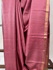 Pink Tussar Silk Saree - SRPTSS1750