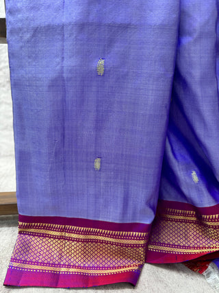 Lavender Silk Paithani Saree-SRLSPS174