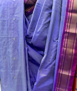 Lavender Silk Paithani Saree-SRLSPS174