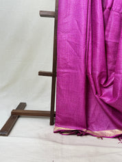 Pink Tussar Silk Saree - SRPTSS1734