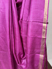 Pink Tussar Silk Saree - SRPTSS1734