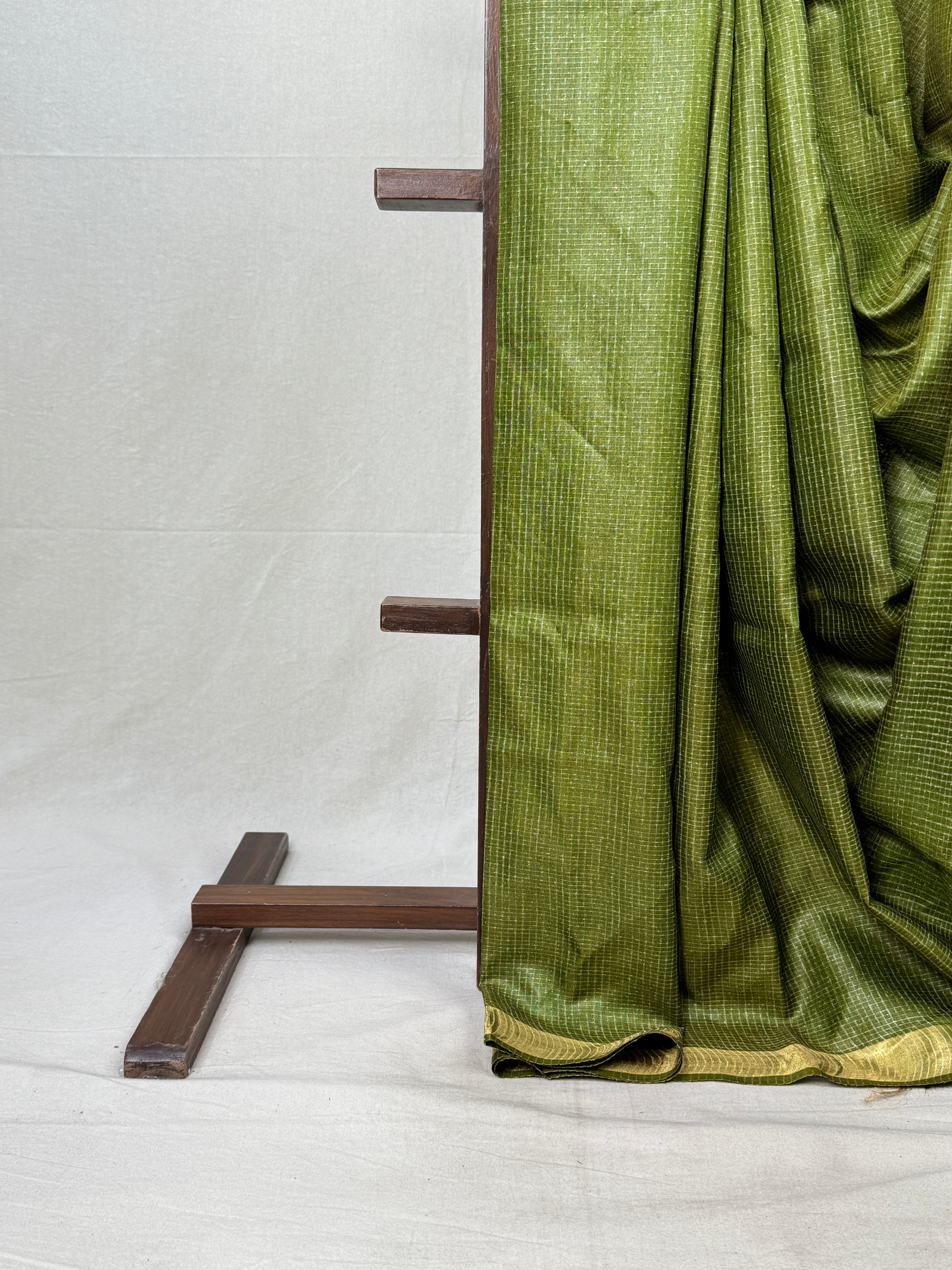 Green Tussar Silk Saree - SRGTSS1733