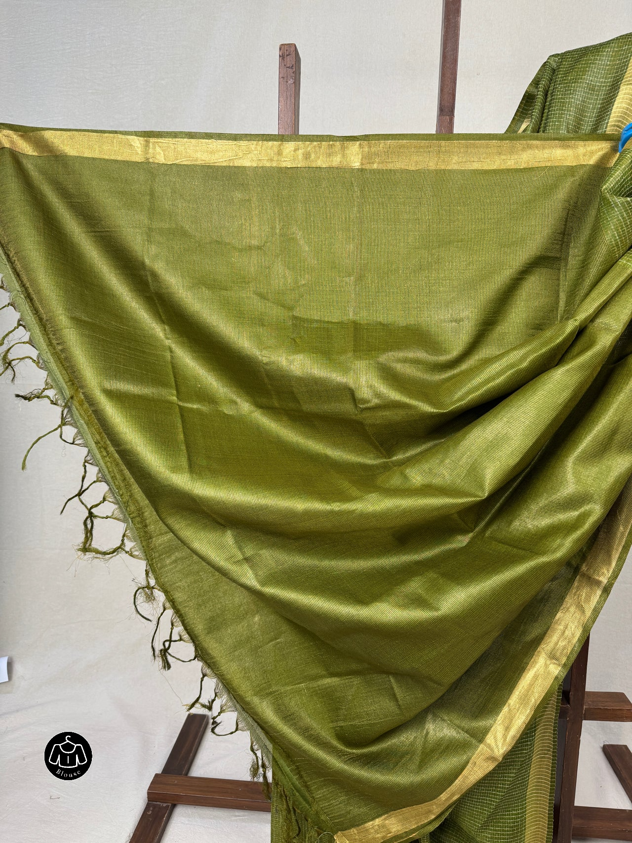 Green Tussar Silk Saree - SRGTSS1733