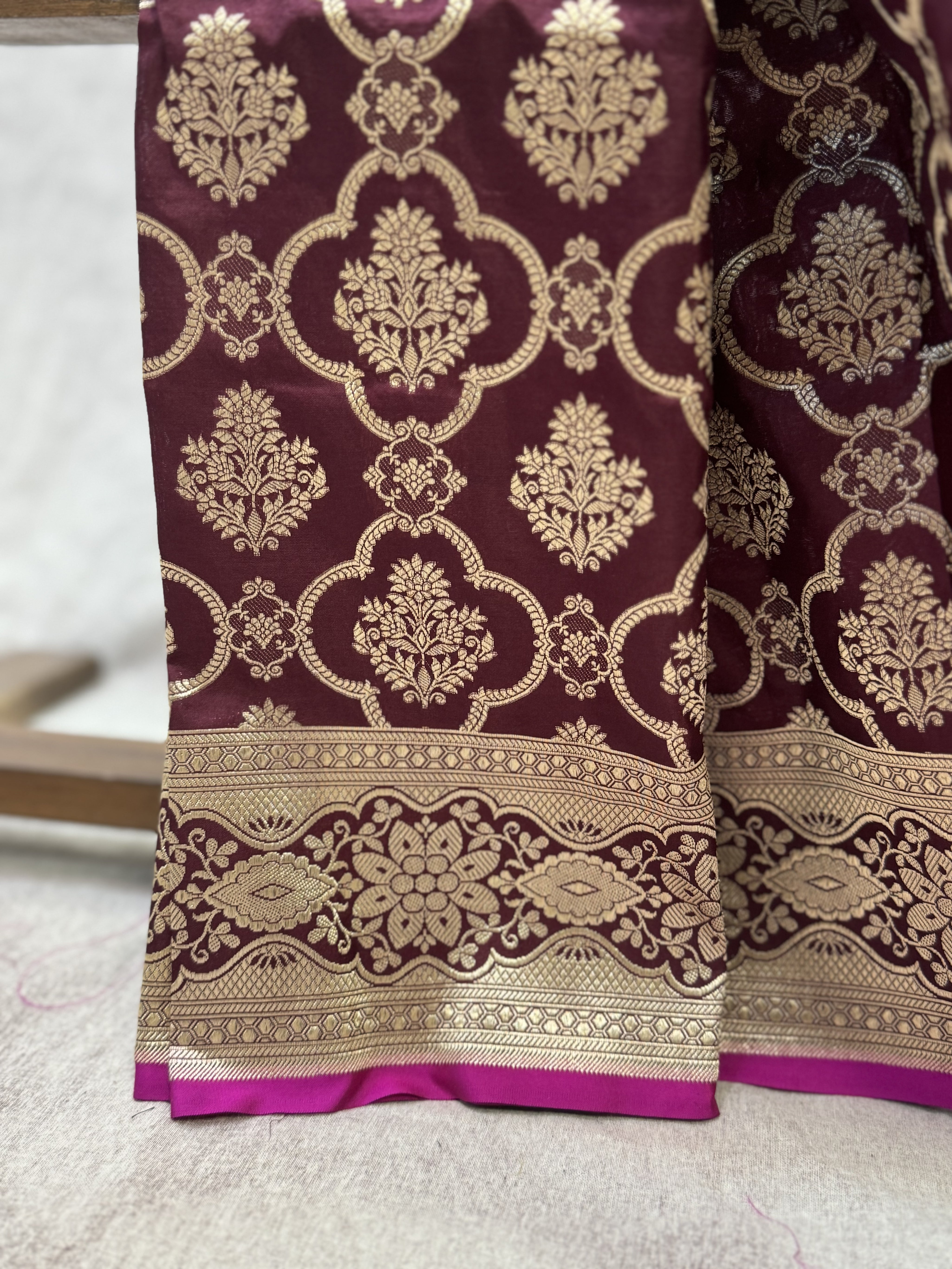 Brown Banarasi Silk Saree - SRBBSS238