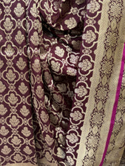 Brown Banarasi Silk Saree - SRBBSS238