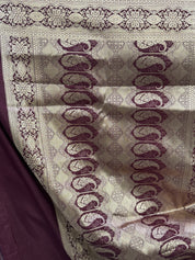 Brown Banarasi Silk Saree - SRBBSS238