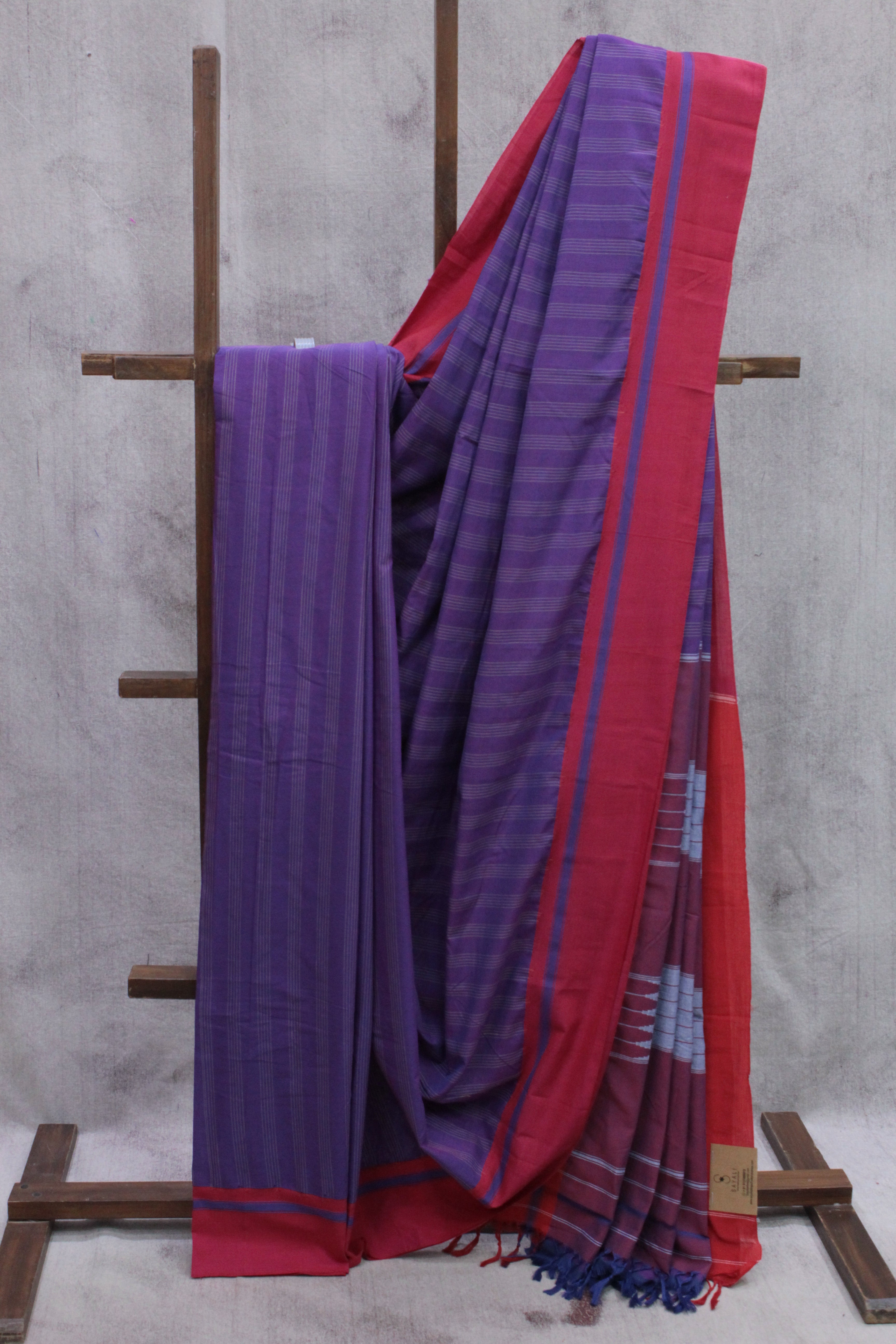 Purple Cotton Ilkal Saree - SRPCIS556