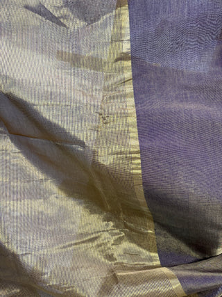 Two Tone Purple Chanderi Tissue Silk Saree-SRTPCTSS44
