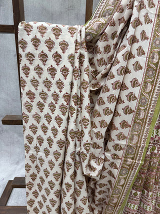 Beige HBP Cotton Saree - SRBCS1496