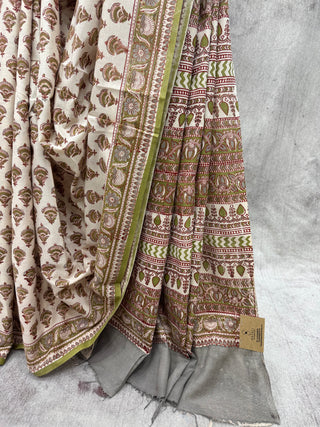 Beige HBP Cotton Saree - SRBCS1496