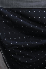 Black-White Pochampalli Cotton Ikat Saree - SRBWPCIS331