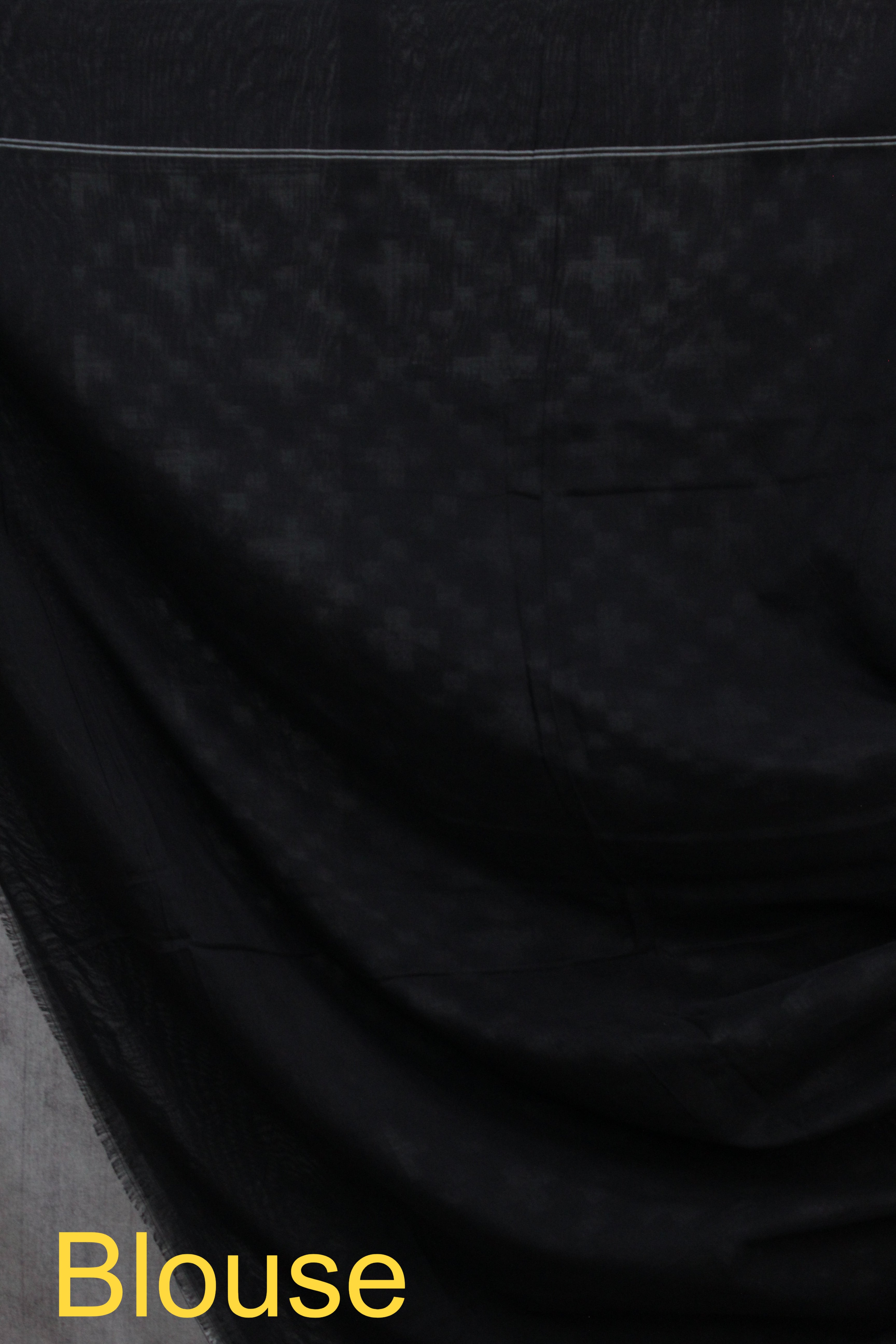 Green-Black Pochampalli Cotton Ikat Saree - SRGBPCIS347