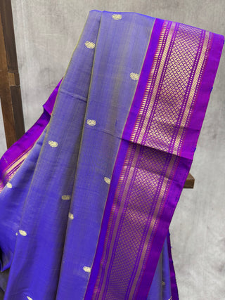 Violet Silk Paithani Saree - SRVSPS346