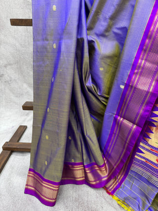 Violet Silk Paithani Saree - SRVSPS346