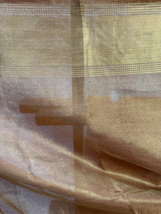 Bronze Tissue Tussar Silk Saree-SRBTTSS10