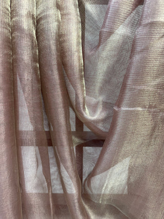 Mauve Pink Tissue Tussar Silk Saree-SRMPTTSS19