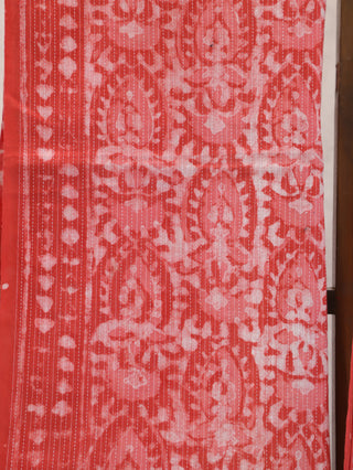 Red HBP Cotton Dress Material - SRRCDM161