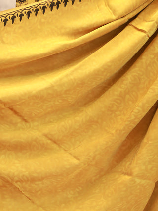 Yellow HBP Modal Silk Saree - SRYMSS87