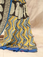 Black HBP Modal Silk Saree - SRBMSS111